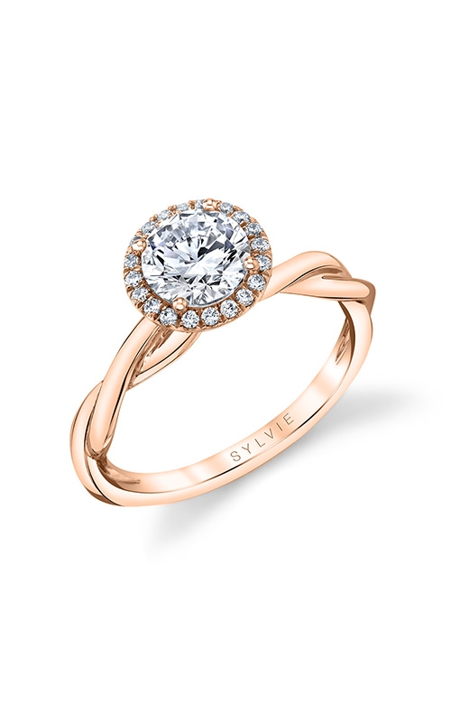 Sylvie Engagement Rings Halo S1724-10A4R10RR-SHSH