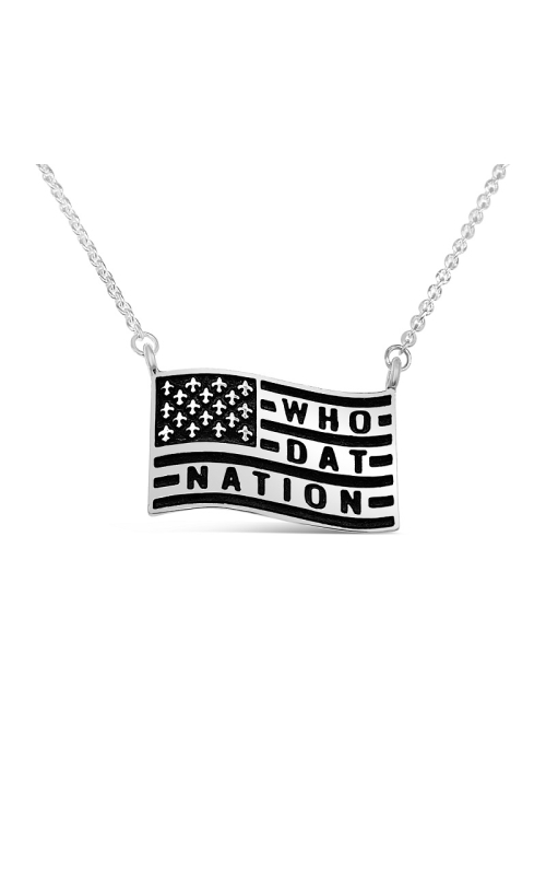 Who Dat Necklace  WDN7-SIL