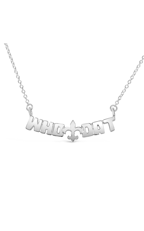Who Dat Necklace  WDN5-SIL