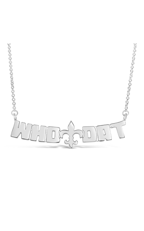 Who Dat Necklace  WDN6-SIL