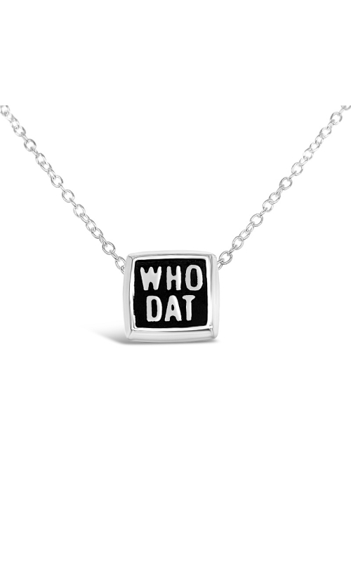 Who Dat Necklace  WDP3-SIL