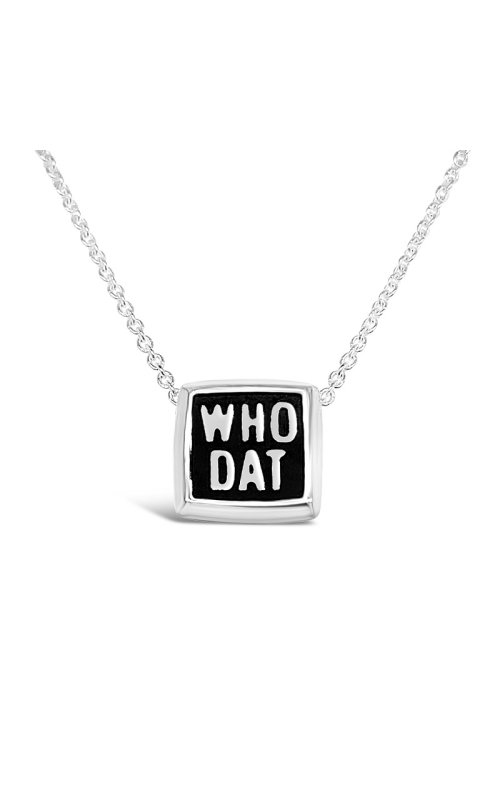 Who Dat Necklace  WDP4-SIL