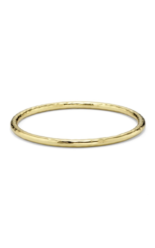 Medium Hammered Bangle in 18K Gold